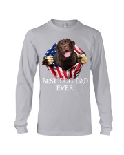 Labrador-Chocolate-Dog Flag-Dad Long Sleeve Tee tile