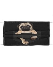 Pug-Face Mask-Pocket Cloth face mask front