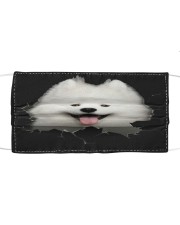 Samoyed-Hole Crack Cloth face mask front