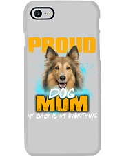 Shetland Sheepdog-Proud Dog Mom Phone Case tile