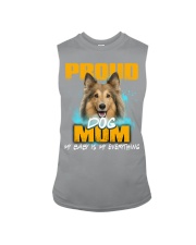 Shetland Sheepdog-Proud Dog Mom Sleeveless Tee tile