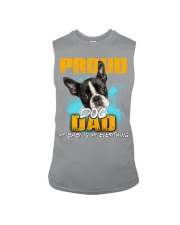 Boston Terrier-Proud Dog Dad Sleeveless Tee tile