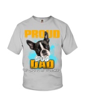 Boston Terrier-Proud Dog Dad Youth T-Shirt tile