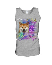 Shiba Inu-Bless You Unisex Tank tile