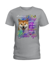 Shiba Inu-Bless You Ladies T-Shirt tile