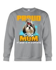 Shih Tzu-Proud Dog Mom Crewneck Sweatshirt tile
