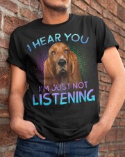 Basset Hound-I Hear You Classic T-Shirt apparel-classic-tshirt-lifestyle-26