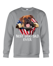 Boxer-Dog Flag-Dad Crewneck Sweatshirt tile