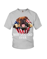 Boxer-Dog Flag-Dad Youth T-Shirt tile