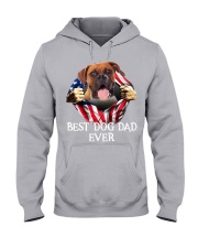 Boxer-Dog Flag-Dad Hooded Sweatshirt tile