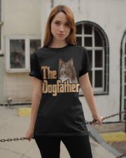 Rough Collie-The Dogfather Classic T-Shirt apparel-classic-tshirt-lifestyle-19