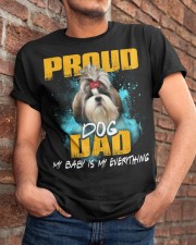 Shih Tzu-Proud Dog Dad Classic T-Shirt apparel-classic-tshirt-lifestyle-26