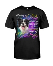 Border Collie-Bless You Classic T-Shirt front