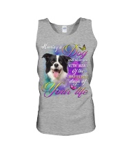 Border Collie-Bless You Unisex Tank tile