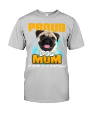 Pug-Proud Dog Mom Classic T-Shirt tile
