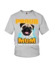 Pug-Proud Dog Mom Youth T-Shirt tile