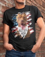 Pitbull-Best Dog Mom Classic T-Shirt apparel-classic-tshirt-lifestyle-26