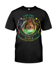 Rough Collie-Changes Everything Classic T-Shirt front