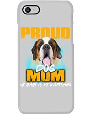 St Bernard-Proud Dog Mom Phone Case tile