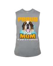 St Bernard-Proud Dog Mom Sleeveless Tee tile