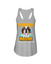 St Bernard-Proud Dog Mom Ladies Flowy Tank tile