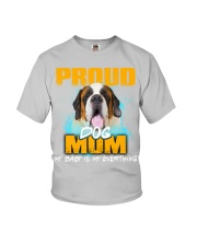 St Bernard-Proud Dog Mom Youth T-Shirt tile
