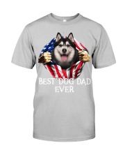 Husky-Dog Flag-Dad Classic T-Shirt tile