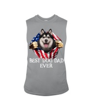 Husky-Dog Flag-Dad Sleeveless Tee tile