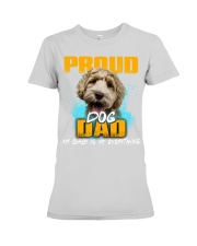 Labradoodle-Proud Dog Dad Premium Fit Ladies Tee tile