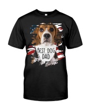 Beagle-Best Dog Dad Classic T-Shirt front