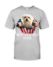 Maltese-Dog Flag-Dad Classic T-Shirt tile