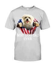 Maltese-Dog Flag-Dad Premium Fit Mens Tee tile
