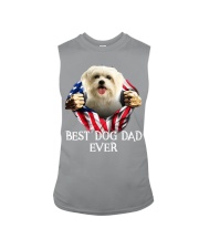 Maltese-Dog Flag-Dad Sleeveless Tee tile