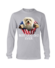 Maltese-Dog Flag-Dad Long Sleeve Tee tile