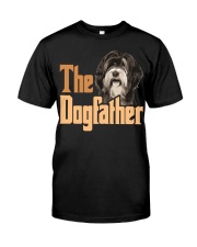 Tibetan Terrier-The Dogfather Classic T-Shirt front