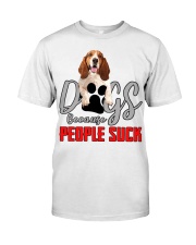 Basset Hound-People Suck Classic T-Shirt front
