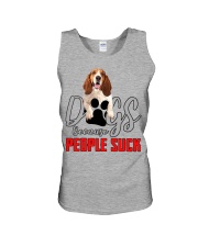Basset Hound-People Suck Unisex Tank tile