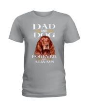 Irish Setter-Dad And Dog Ladies T-Shirt tile
