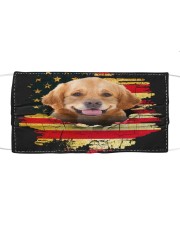 Golden Retriever-Mask USA Cloth face mask front