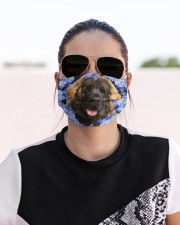 Leonberger-Blue Mask Cloth face mask aos-face-mask-lifestyle-02