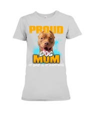 Pitbull-Proud Dog Mom Premium Fit Ladies Tee tile