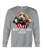 Labradoodle-Dog Flag-Dad Crewneck Sweatshirt tile