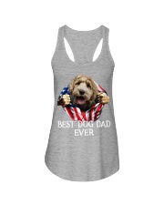 Labradoodle-Dog Flag-Dad Ladies Flowy Tank tile
