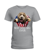Labradoodle-Dog Flag-Dad Ladies T-Shirt tile