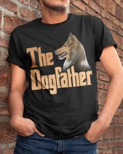 Shetland Sheepdog-The Dogfather-02 Classic T-Shirt apparel-classic-tshirt-lifestyle-26