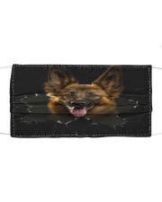 German Shepherd-Hole Crack Cloth face mask front