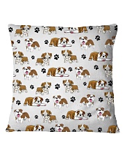 English Bulldog - Paw Square Pillowcase thumbnail
