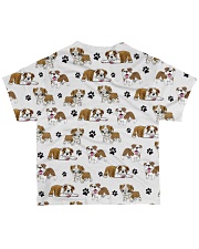 English Bulldog - Paw All-over T-Shirt back