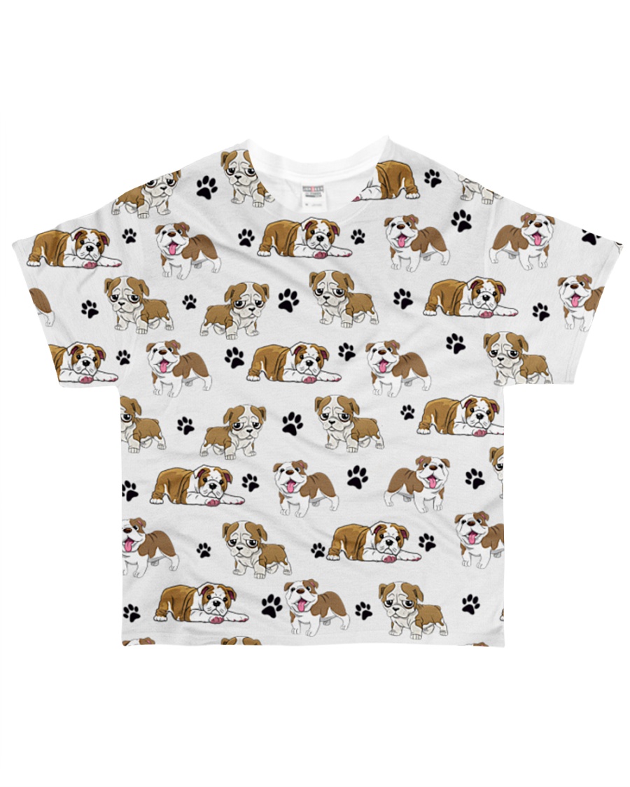English Bulldog - Paw All-over T-Shirt