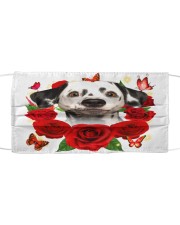 Dalmatian-Face Mask-Rose Cloth face mask front